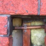 brick wall pipe leak detection