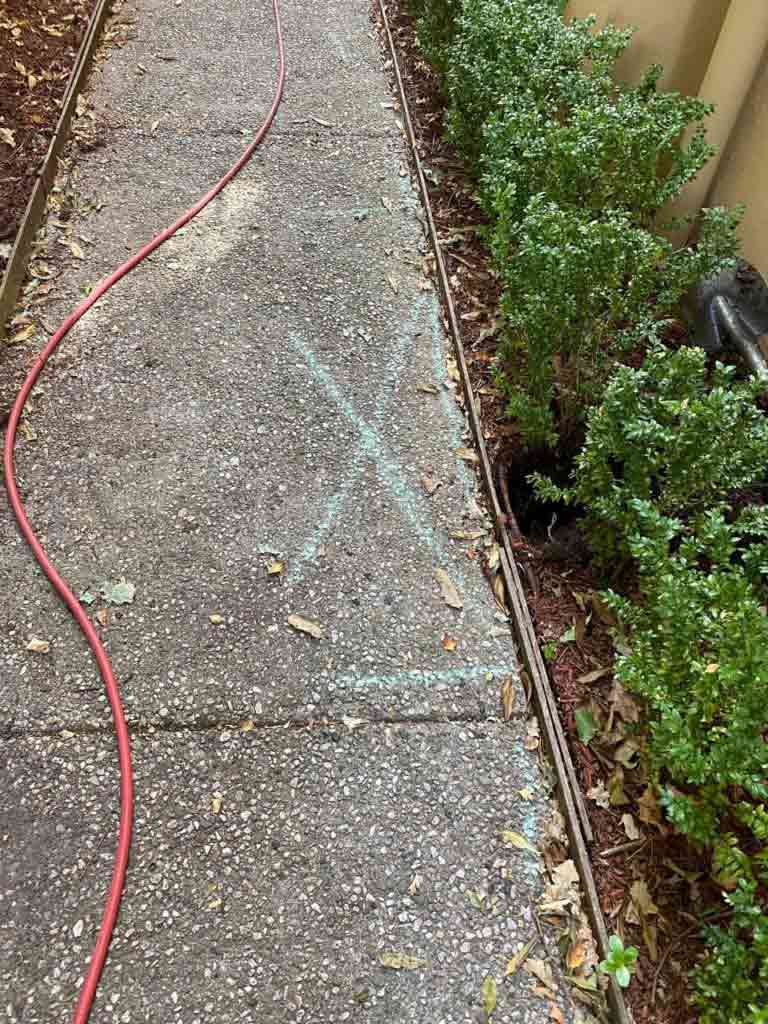 concrete slab water leak detection