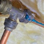 water leak pipe celling